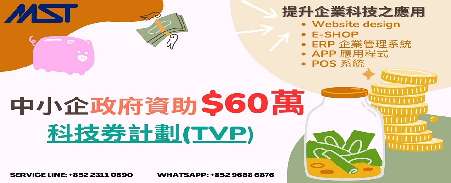 中小企政府資助 科技券計劃(TVP) - Copy 中小企政府資助 科技券計劃(TVP) - Copy